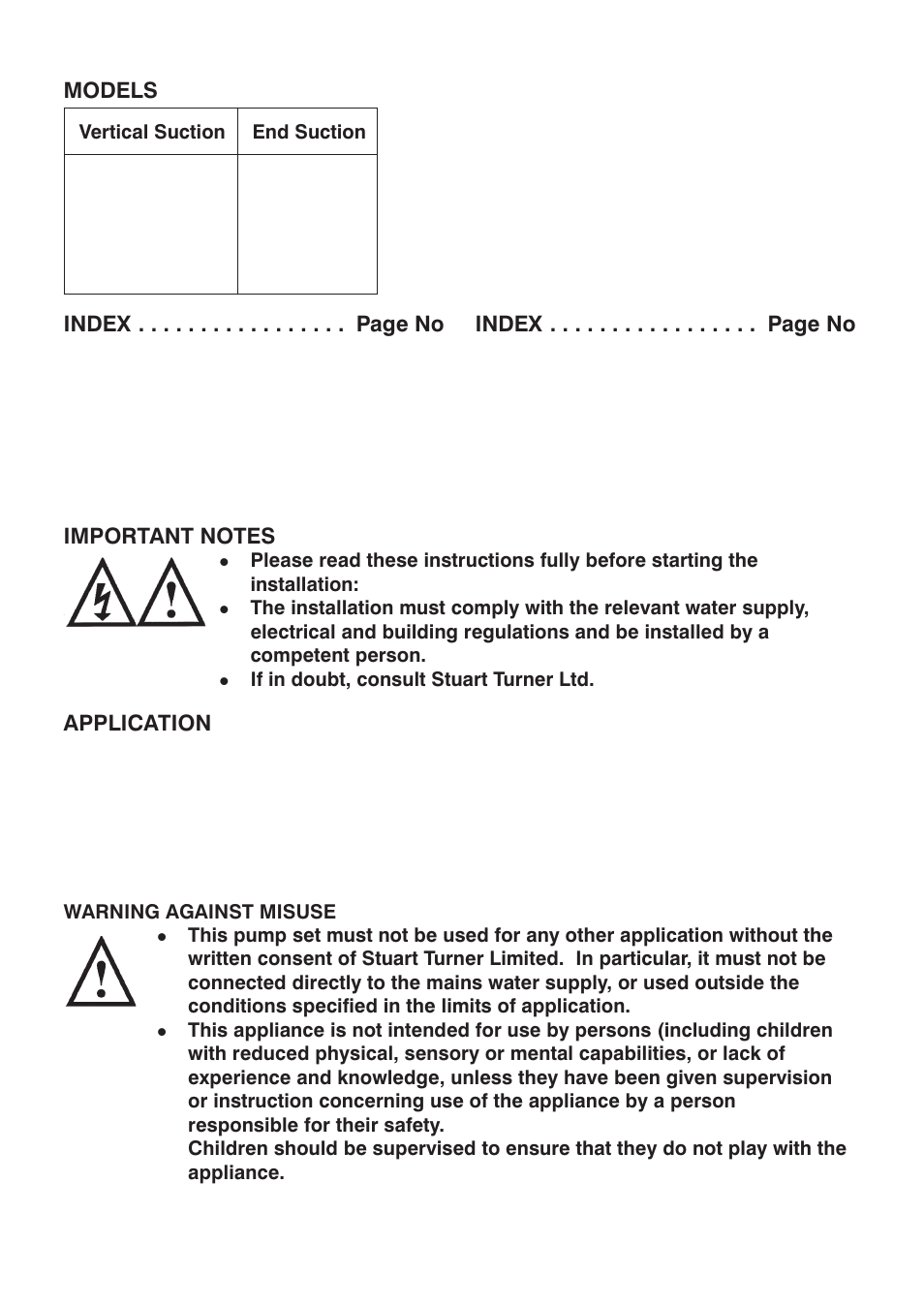 Stuart Turner RG4000 User Manual | Page 2 / 20