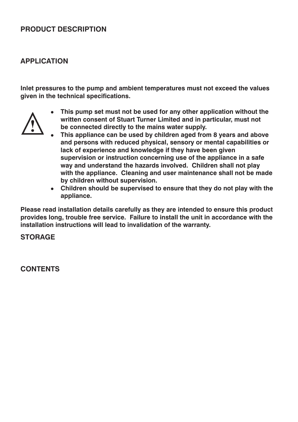 Stuart Turner RGFL4000 User Manual | Page 2 / 20