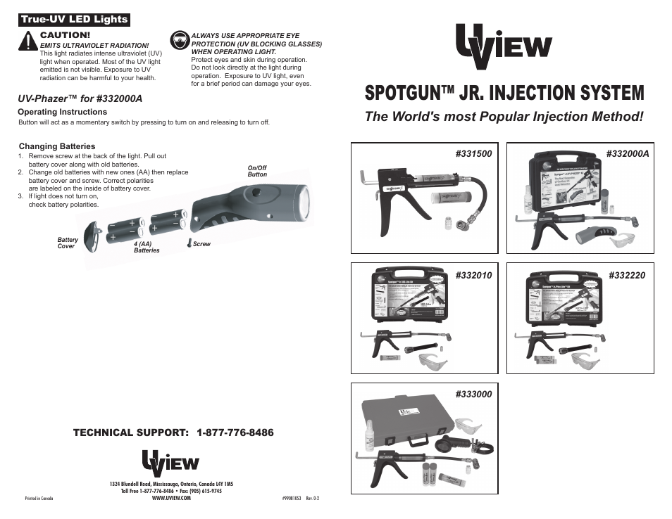 UView Spotgun Jr./PICO-Lite Kit User Manual | 2 pages