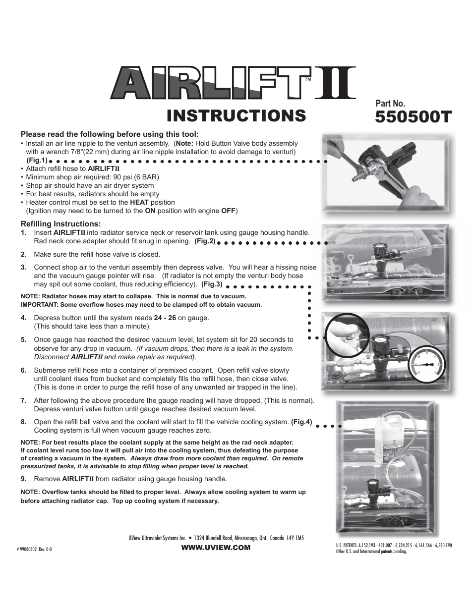 UView Airlift II User Manual | 1 page