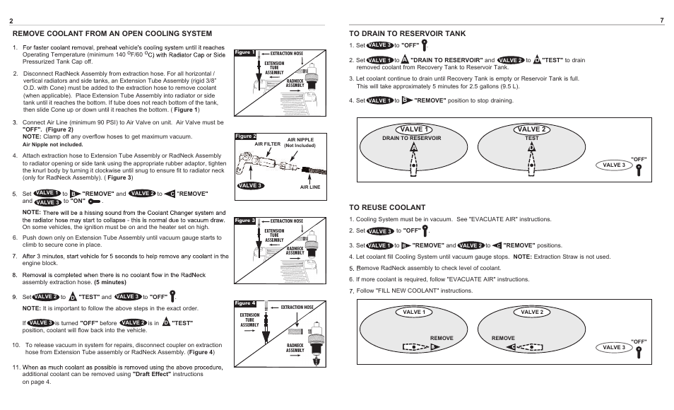 Remove coolant from an open cooling system | UView Vacufill Coolant Exchanger User Manual | Page 4 / 6