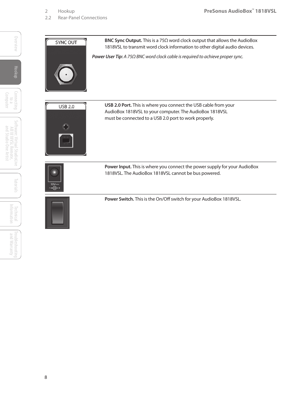 PreSonus AudioBox 1818VSL User Manual | Page 14 / 100