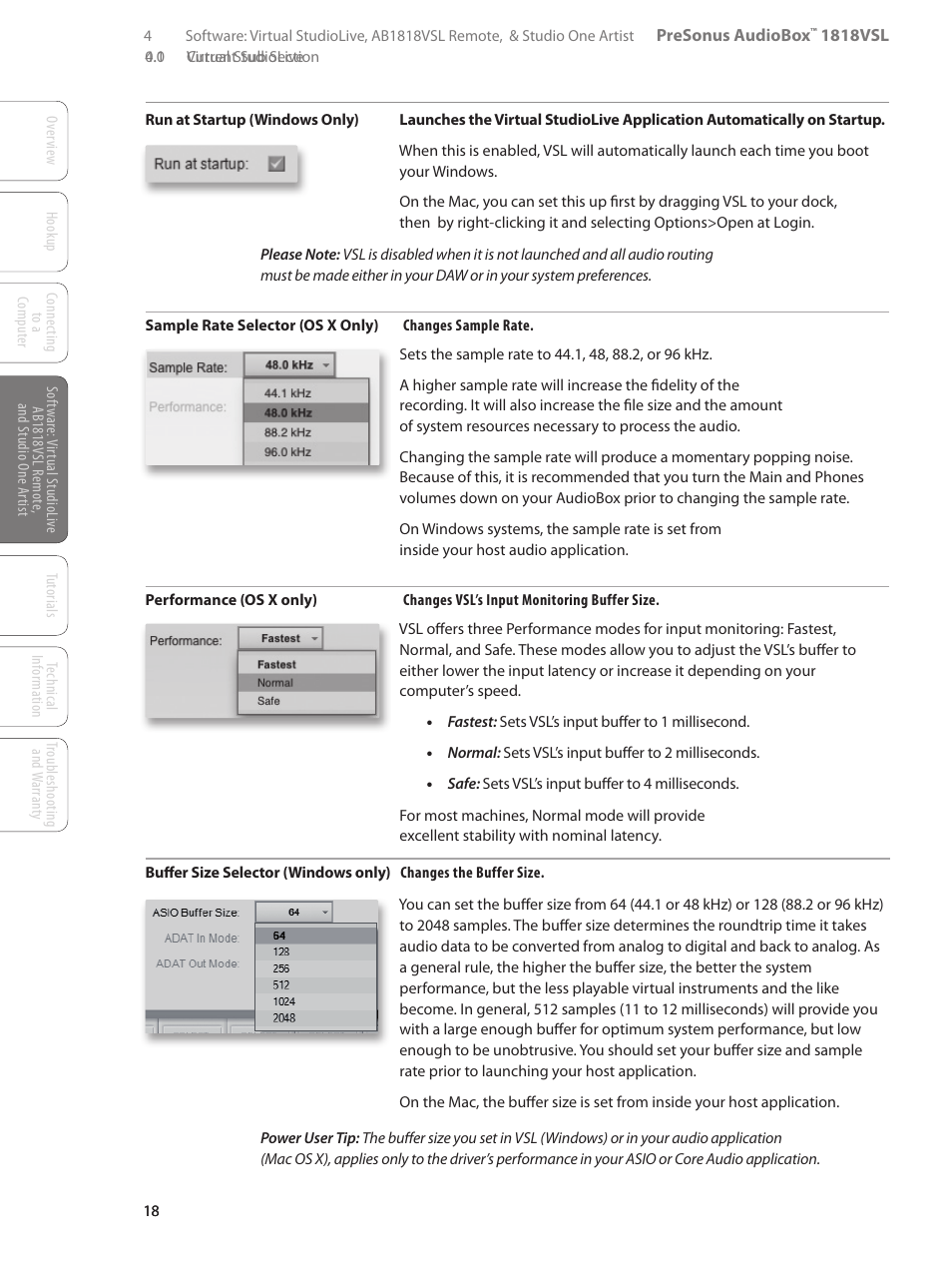 PreSonus AudioBox 1818VSL User Manual | Page 24 / 100