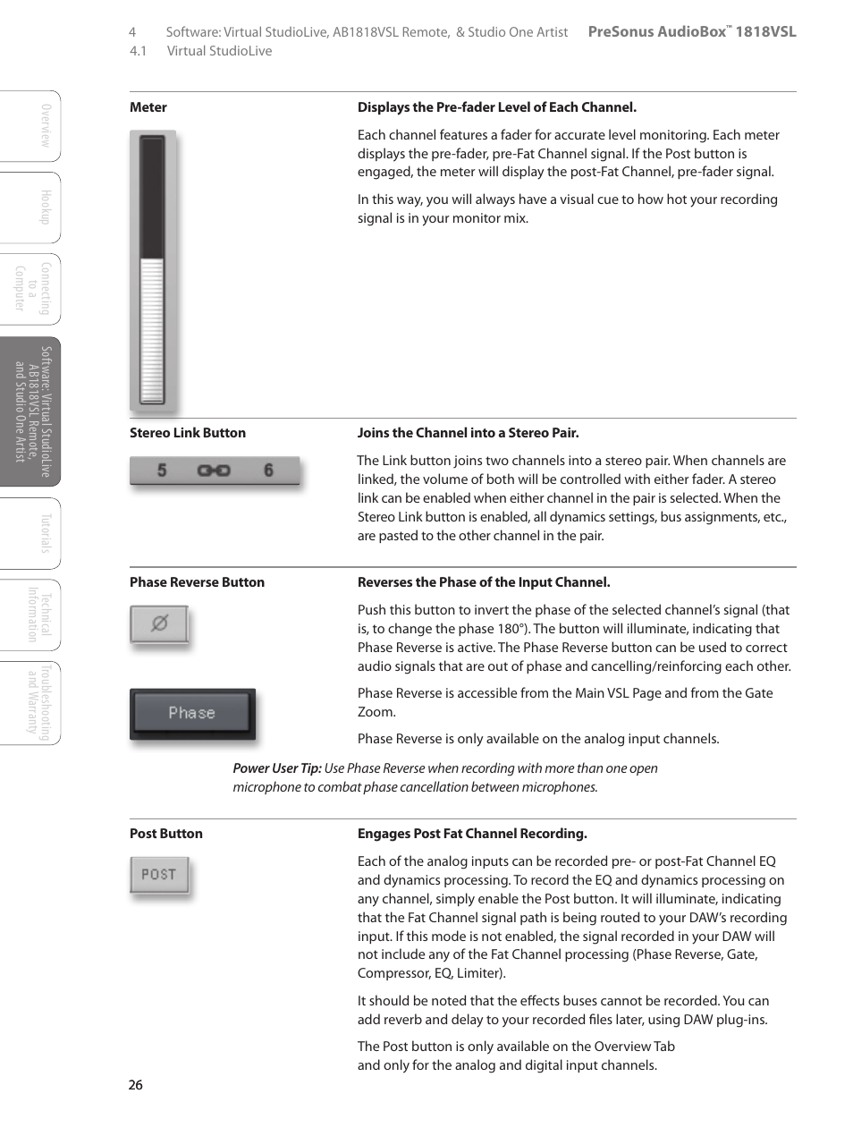 PreSonus AudioBox 1818VSL User Manual | Page 32 / 100