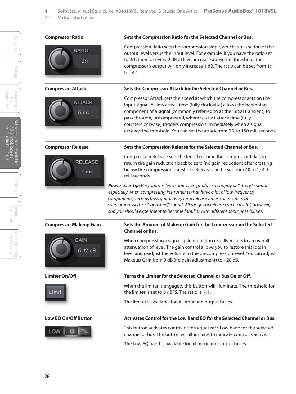 PreSonus AudioBox 1818VSL User Manual | Page 34 / 100