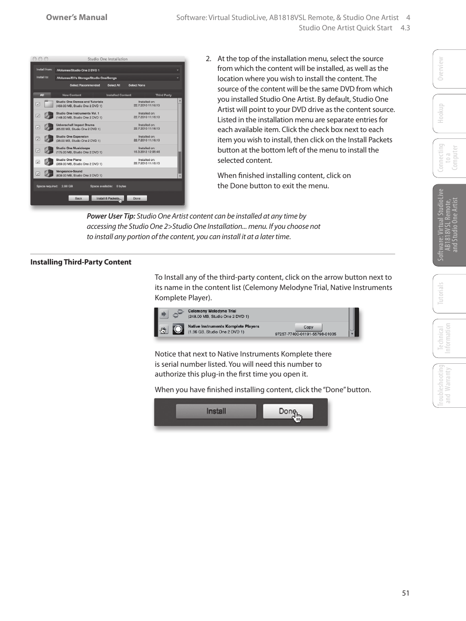 PreSonus AudioBox 1818VSL User Manual | Page 57 / 100