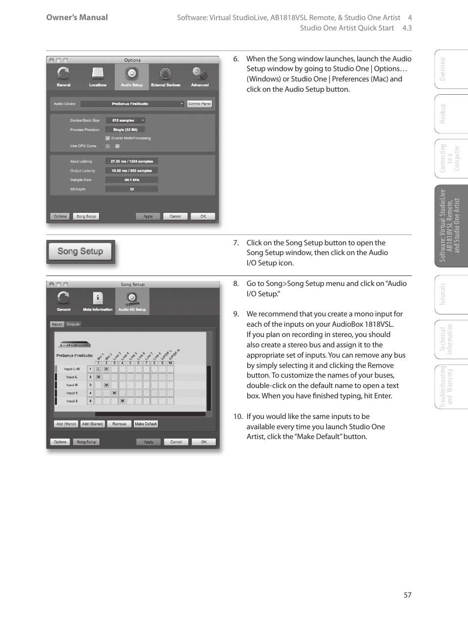 PreSonus AudioBox 1818VSL User Manual | Page 63 / 100