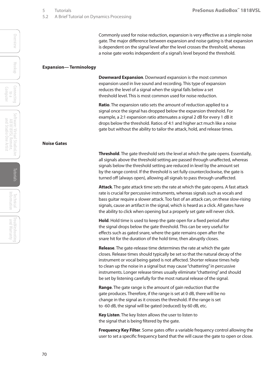 PreSonus AudioBox 1818VSL User Manual | Page 76 / 100