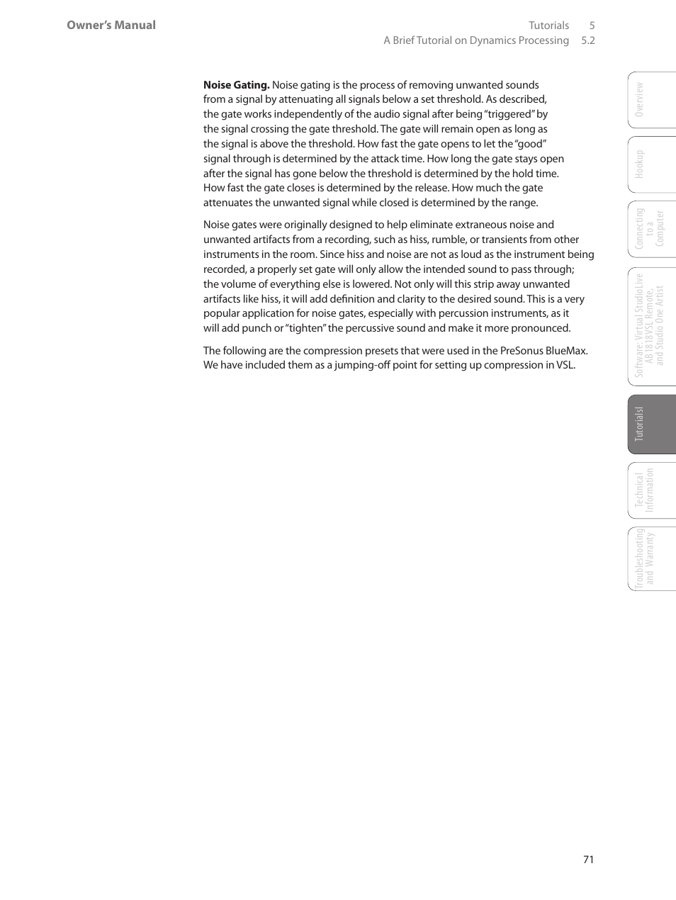 PreSonus AudioBox 1818VSL User Manual | Page 77 / 100