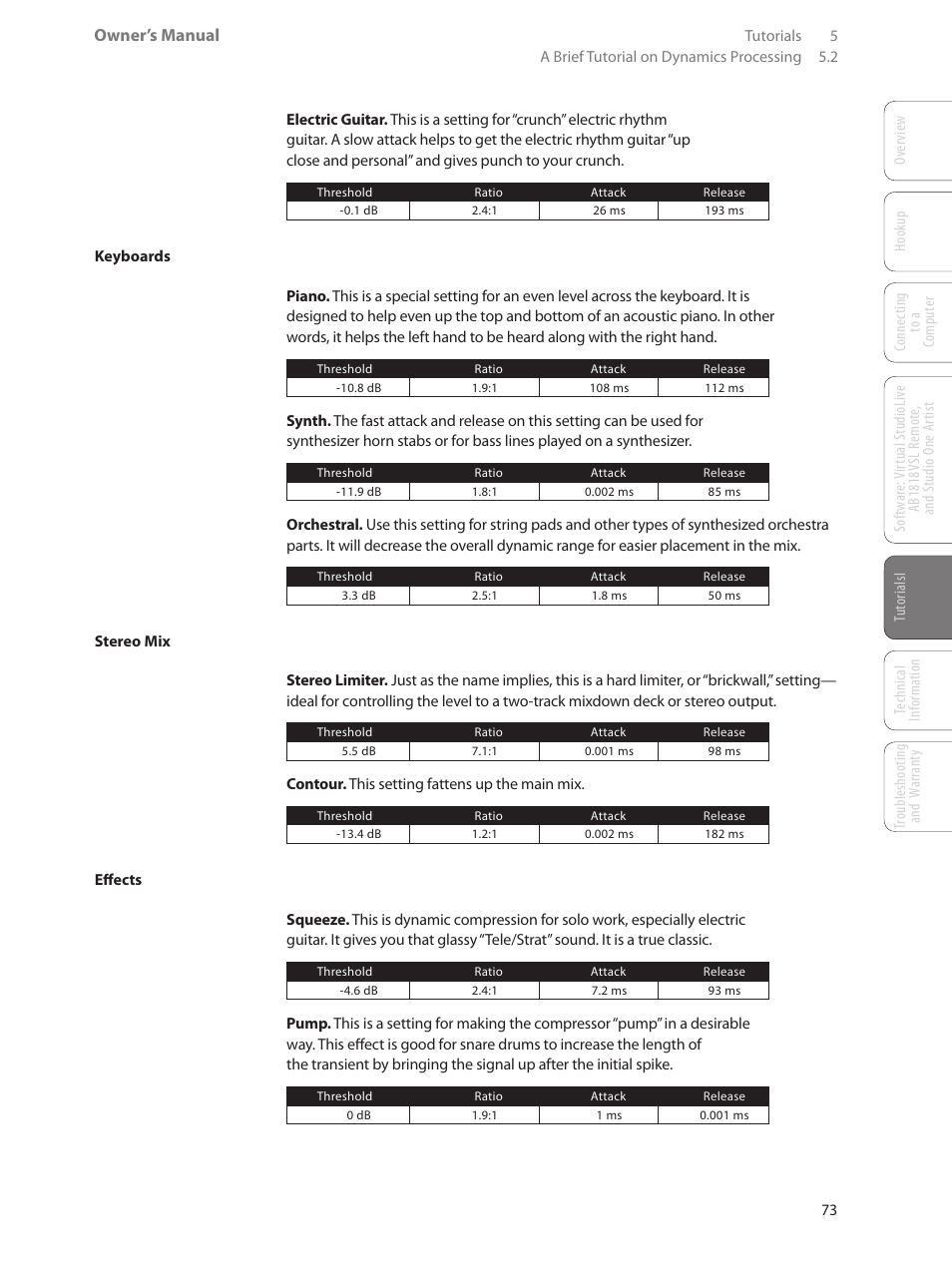 Owner’s manual | PreSonus AudioBox 1818VSL User Manual | Page 79 / 100