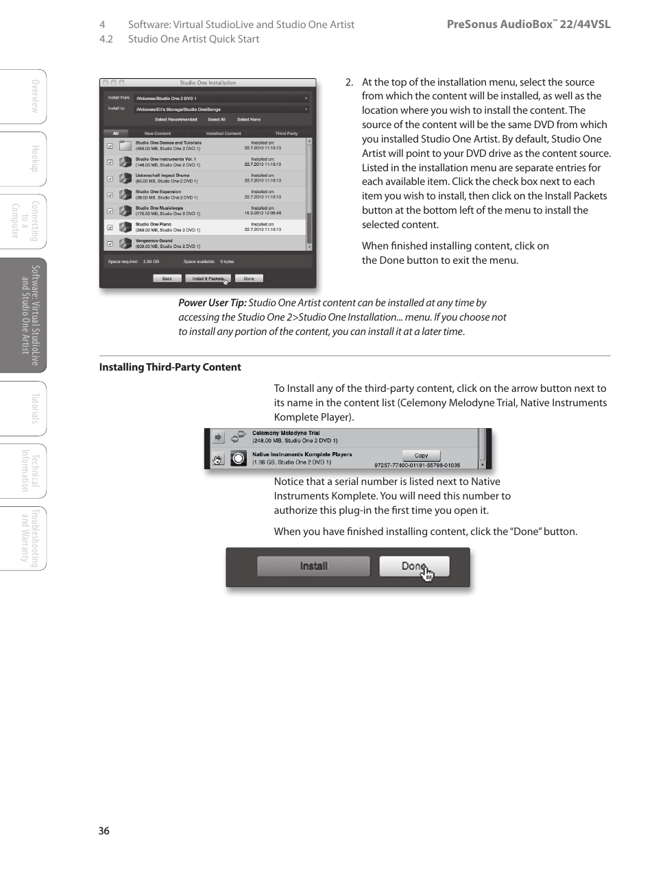 PreSonus AudioBox 44VSL User Manual | Page 40 / 84