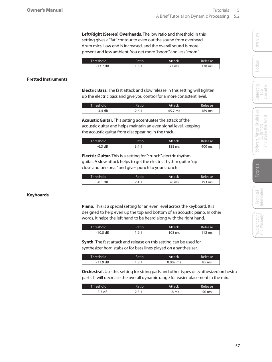 Owner’s manual | PreSonus AudioBox 44VSL User Manual | Page 61 / 84