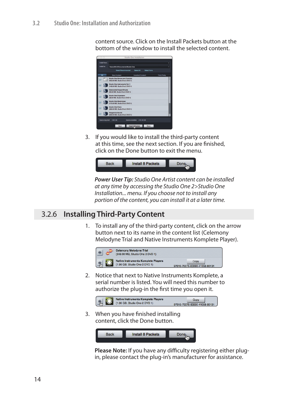 6 installing third-party content, Installing third-party content — 14 | PreSonus AudioBox Stereo User Manual | Page 16 / 36