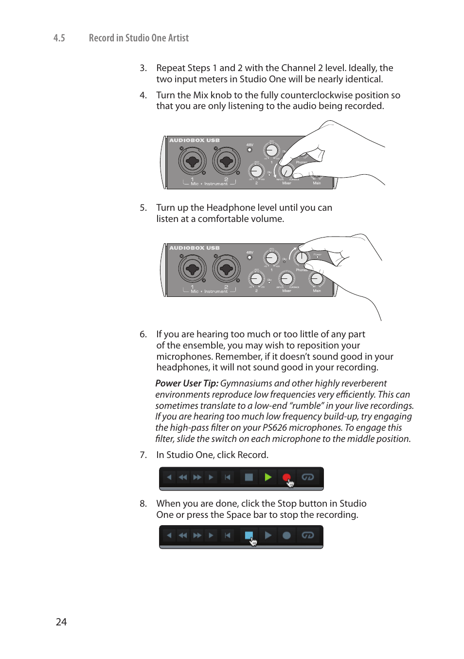 PreSonus AudioBox Stereo User Manual | Page 26 / 36