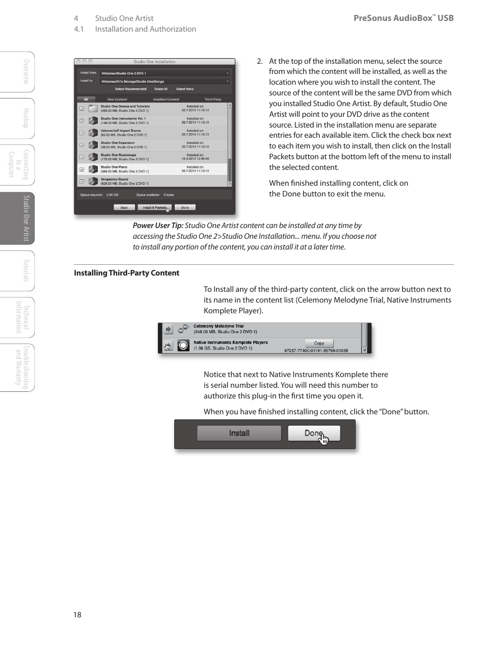 PreSonus AudioBox USB User Manual | Page 22 / 64