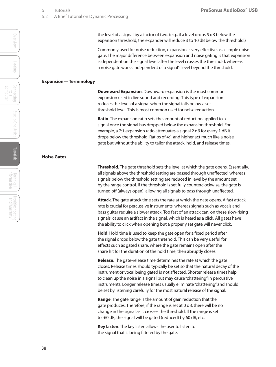 PreSonus AudioBox USB User Manual | Page 42 / 64