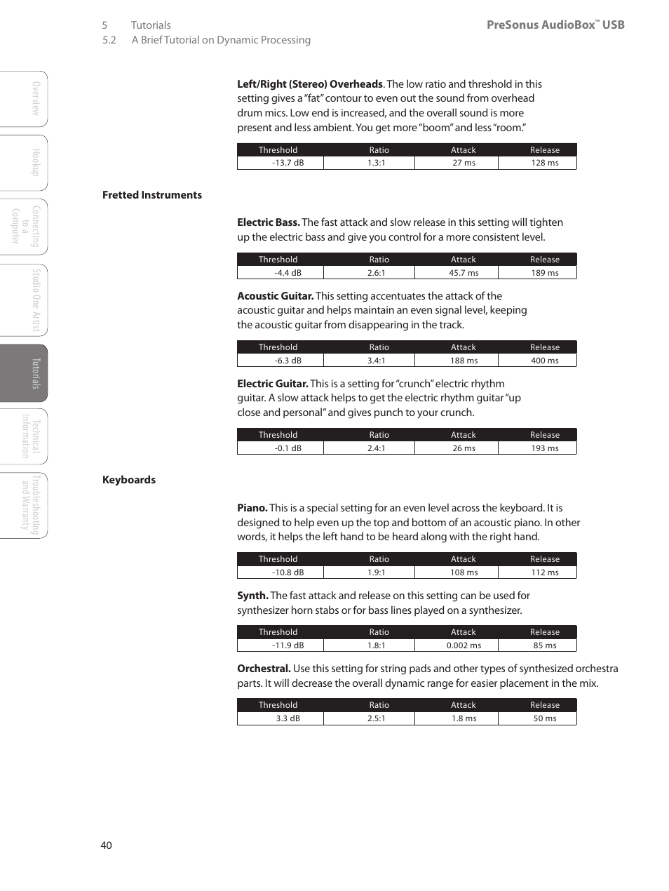 Presonus audiobox | PreSonus AudioBox USB User Manual | Page 44 / 64