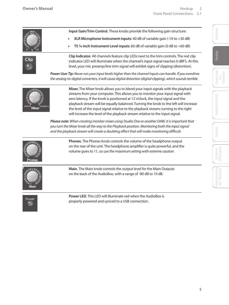 PreSonus AudioBox USB User Manual | Page 9 / 64