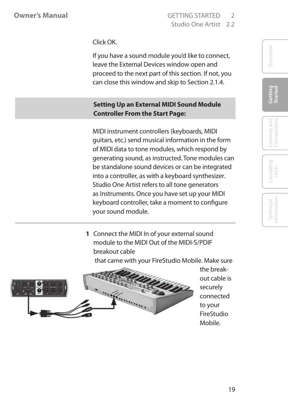 Owner’s manual | PreSonus FireStudio Mobile User Manual | Page 19 / 68