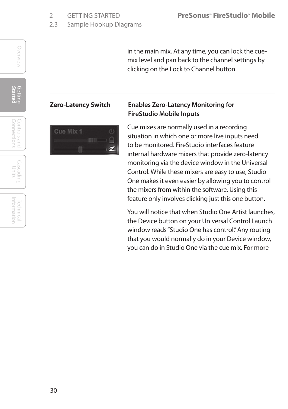 Presonus, Firestudio, Mobile | PreSonus FireStudio Mobile User Manual | Page 30 / 68