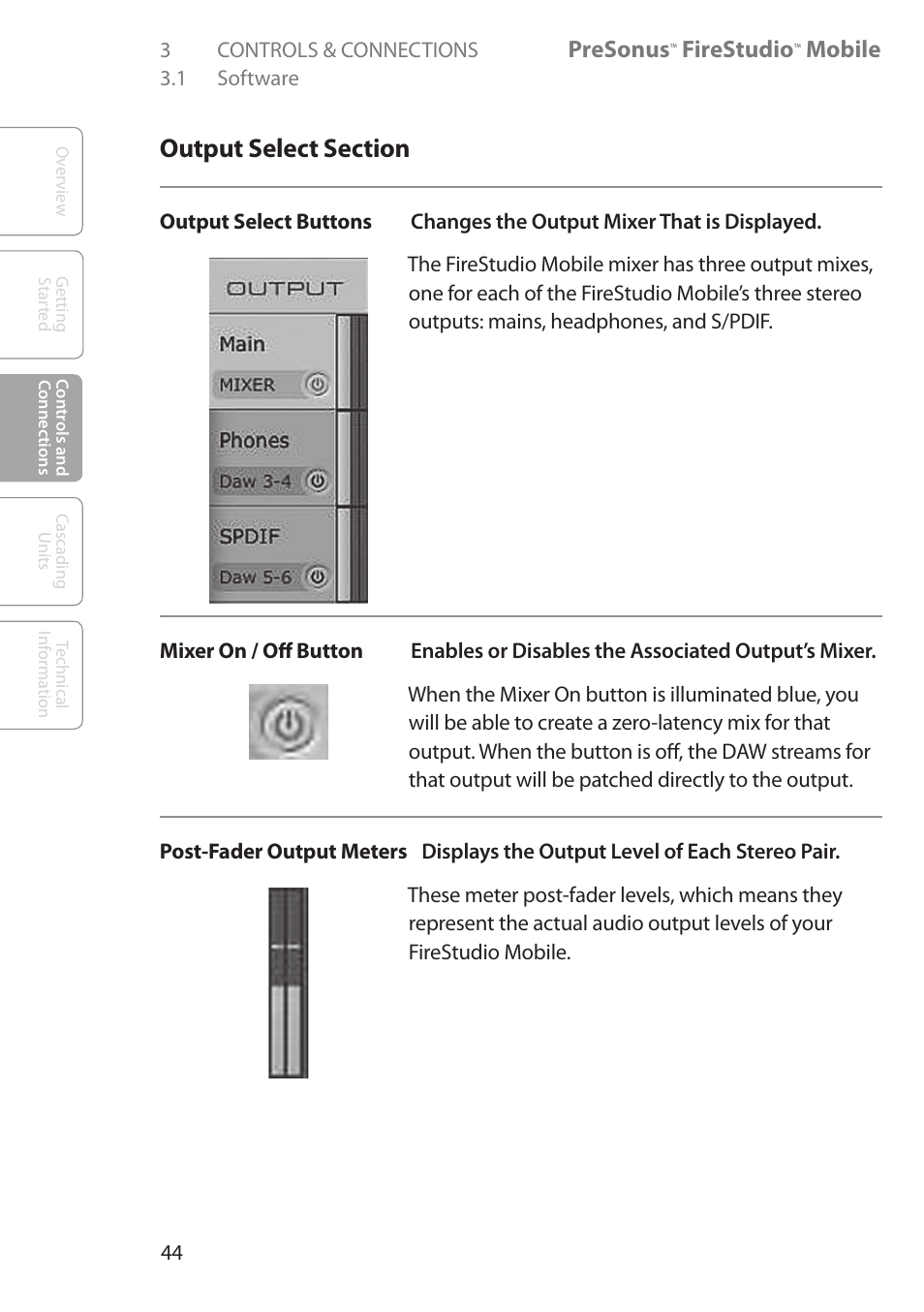 Presonus, Firestudio, Mobile | PreSonus FireStudio Mobile User Manual | Page 44 / 68