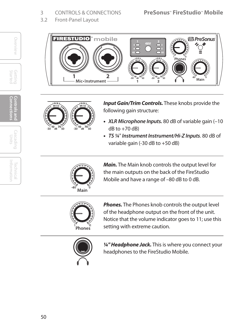 Presonus, Firestudio, Mobile | PreSonus FireStudio Mobile User Manual | Page 50 / 68