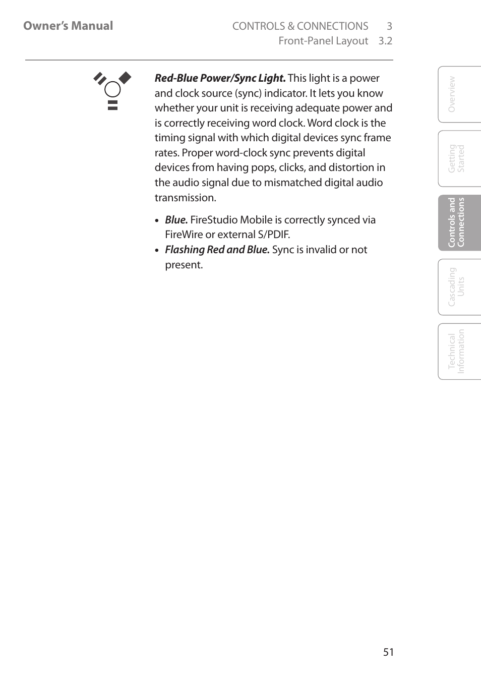 Owner’s manual | PreSonus FireStudio Mobile User Manual | Page 51 / 68