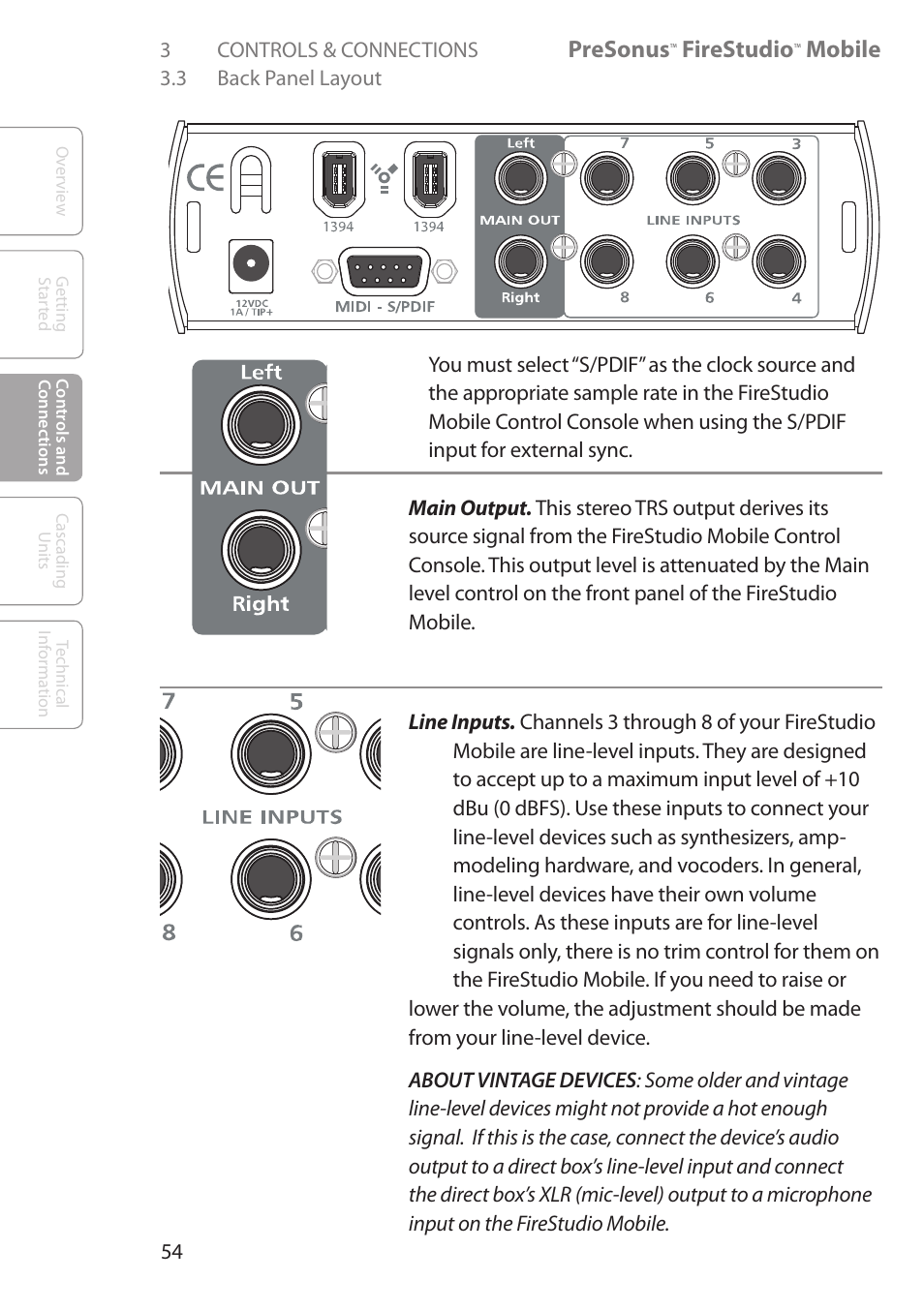 Presonus, Firestudio, Mobile | PreSonus FireStudio Mobile User Manual | Page 54 / 68