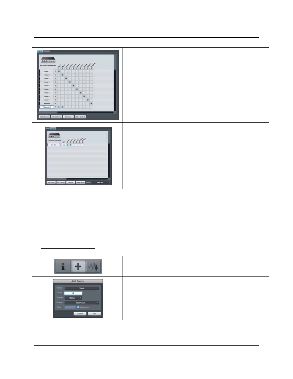 Getting started, 5 creating a song, Creating audio tracks | PreSonus FireStudio Project User Manual | Page 17 / 41