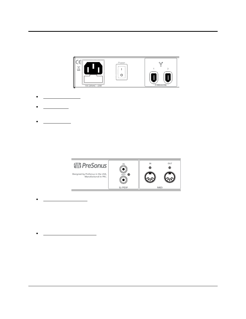 Controls and connections, 3 back panel layout | PreSonus FireStudio Project User Manual | Page 35 / 41