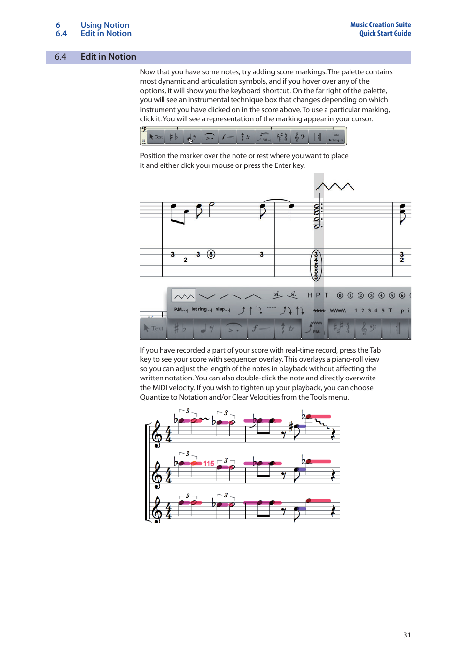 4 edit in notion, Edit in notion — 31 | PreSonus Music Creation Suite User Manual | Page 35 / 42