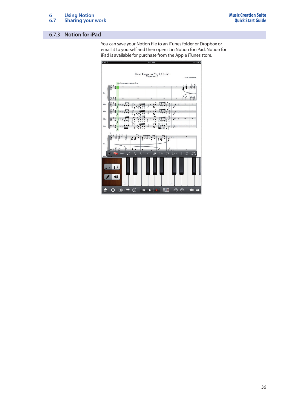 3 notion for ipad, 3 notion for ipad — 36 | PreSonus Music Creation Suite User Manual | Page 40 / 42