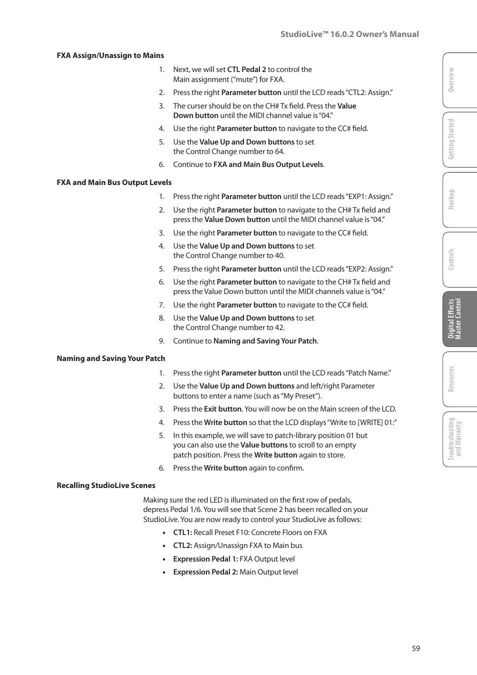 PreSonus StudioLive 16.0.2 User Manual | Page 63 / 80