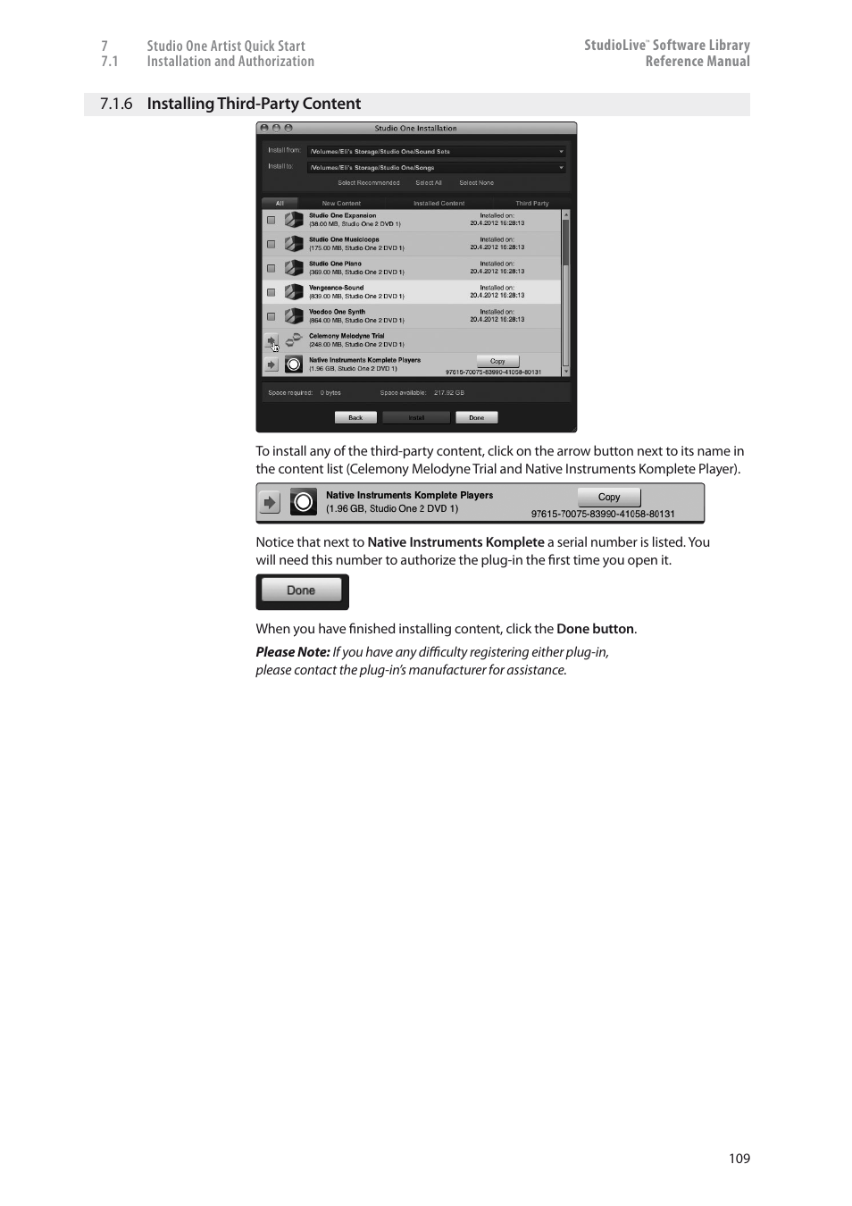 6 installing third-party content — 109 | PreSonus StudioLive 24.4.2 User Manual | Page 113 / 150