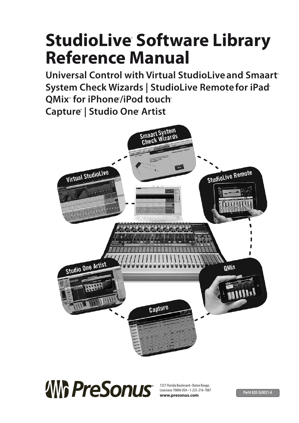 Studiolive, Software library reference manual, System check wizards | studiolive remote for ipad | Qmix, For iphone, Ipod touch, Capture, Studio one, Artist | PreSonus StudioLive 24.4.2 User Manual | Page 150 / 150