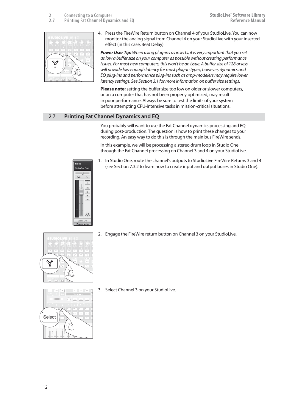Printing fat channel dynamics and eq — 12 | PreSonus StudioLive 24.4.2 User Manual | Page 16 / 150