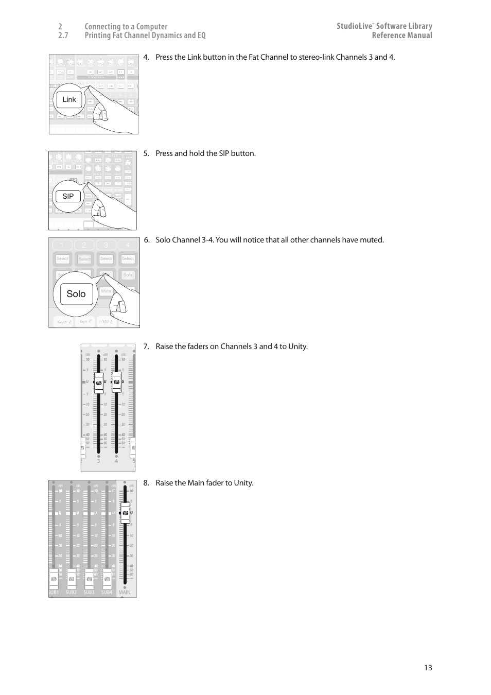 Solo, Software library reference manual, Link | PreSonus StudioLive 24.4.2 User Manual | Page 17 / 150