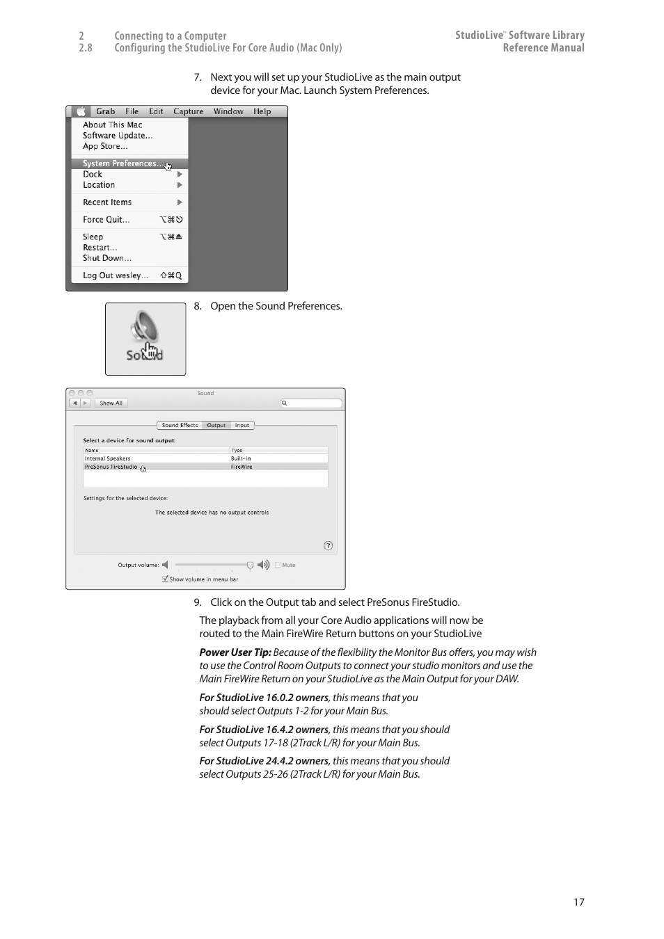 PreSonus StudioLive 24.4.2 User Manual | Page 21 / 150