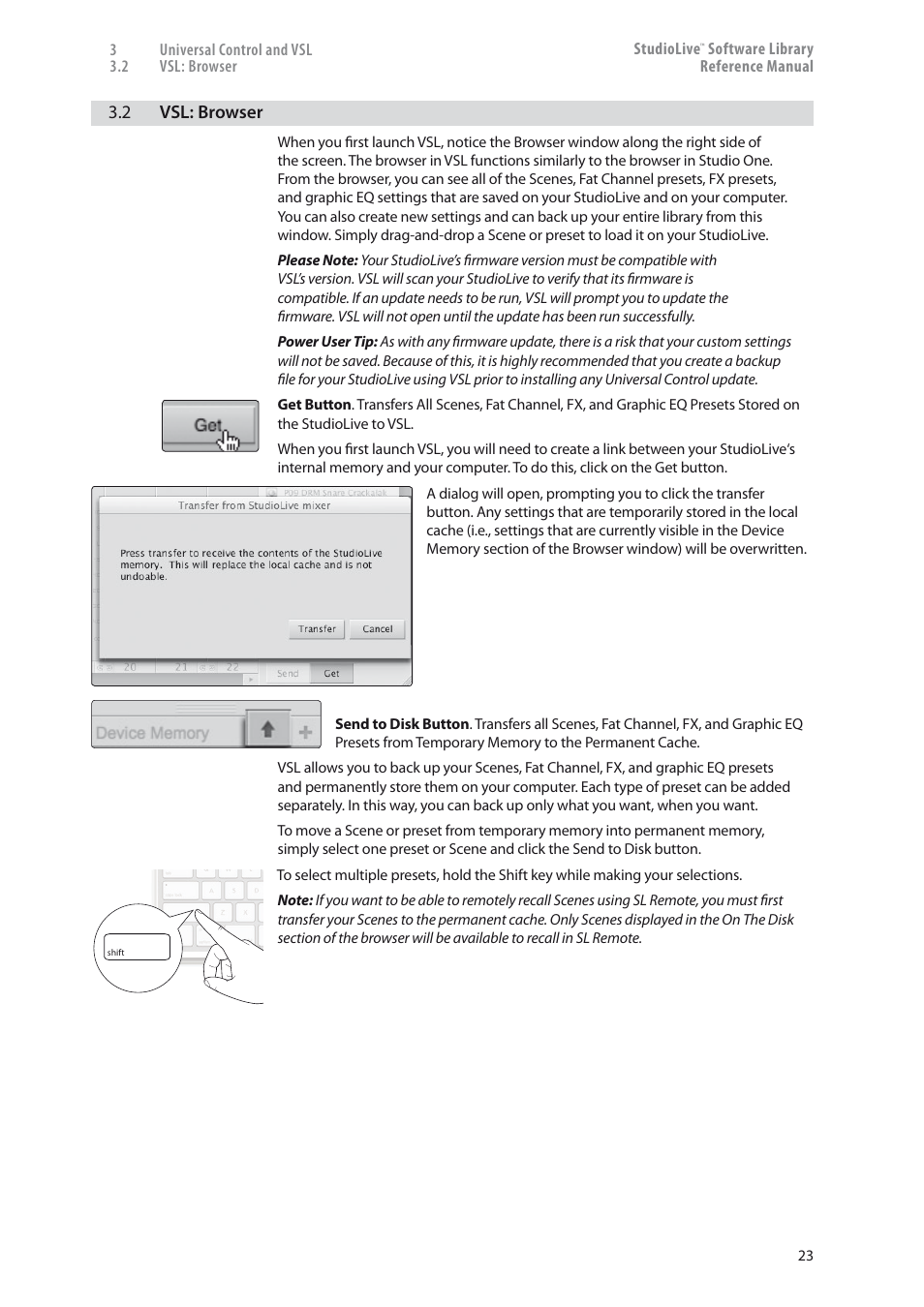 Vsl: browser — 23 | PreSonus StudioLive 24.4.2 User Manual | Page 27 / 150