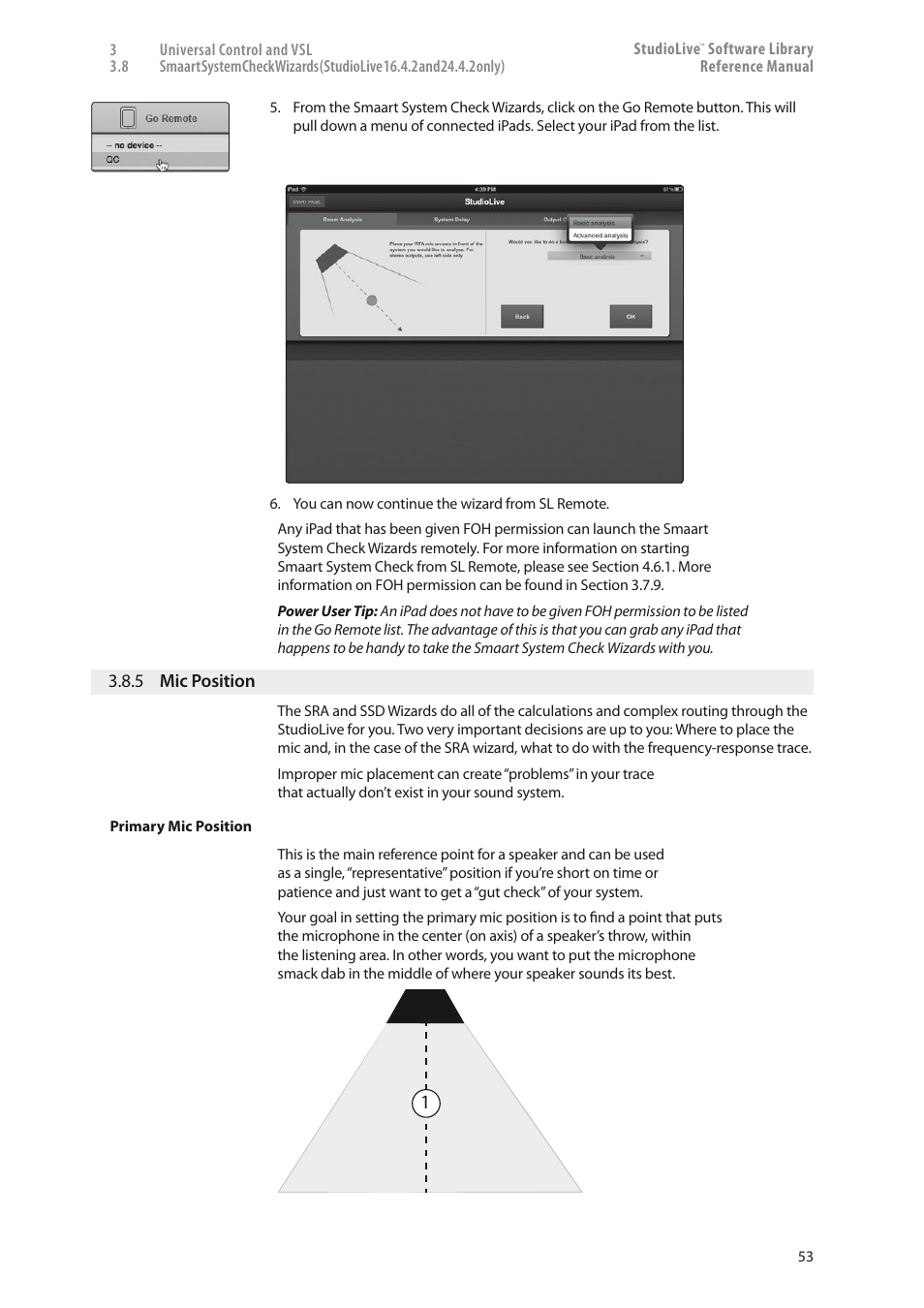 5 mic position — 53 | PreSonus StudioLive 24.4.2 User Manual | Page 57 / 150