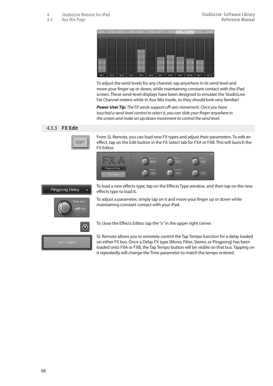 3 fx edit — 68 | PreSonus StudioLive 24.4.2 User Manual | Page 72 / 150