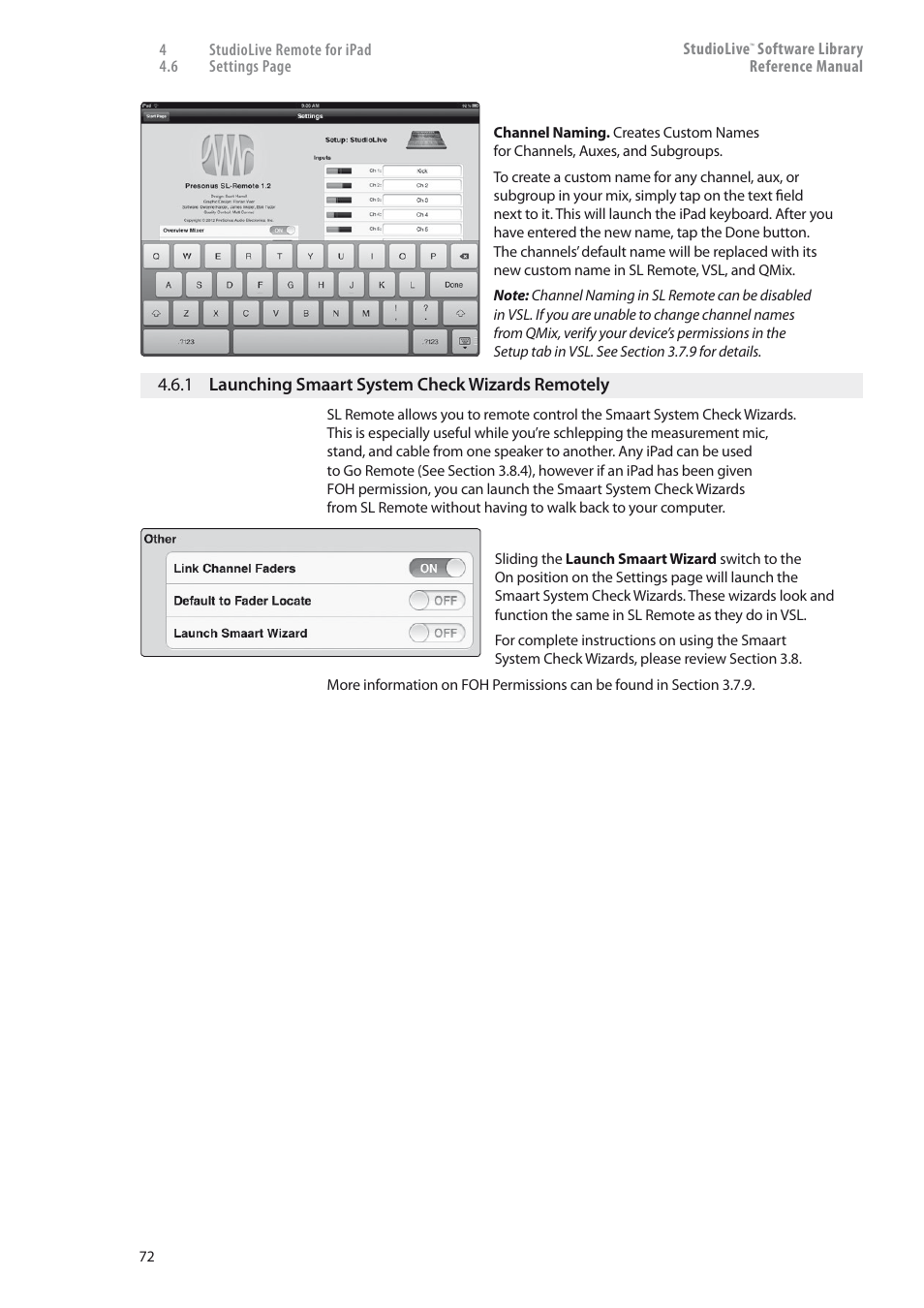 1 launching smaart system, Check wizards remotely — 72 | PreSonus StudioLive 24.4.2 User Manual | Page 76 / 150