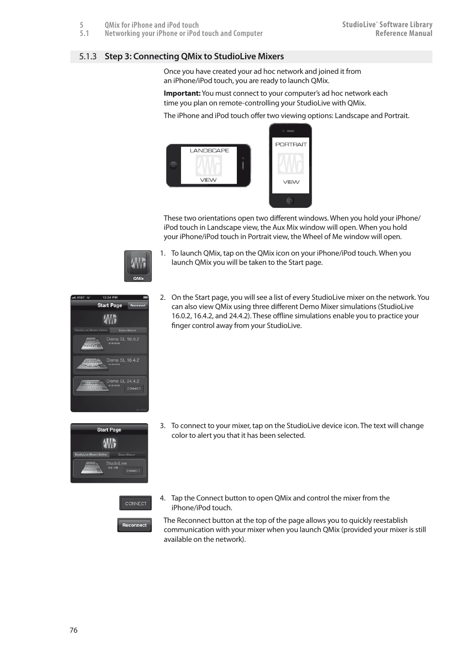 3 step 3: connecting qmix, To studiolive mixers — 76 | PreSonus StudioLive 24.4.2 User Manual | Page 80 / 150