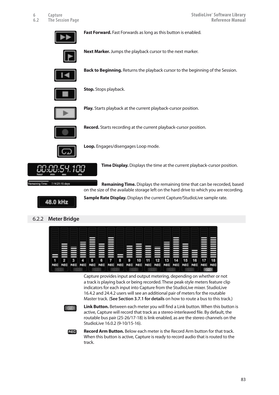 2 meter bridge — 83 | PreSonus StudioLive 24.4.2 User Manual | Page 87 / 150