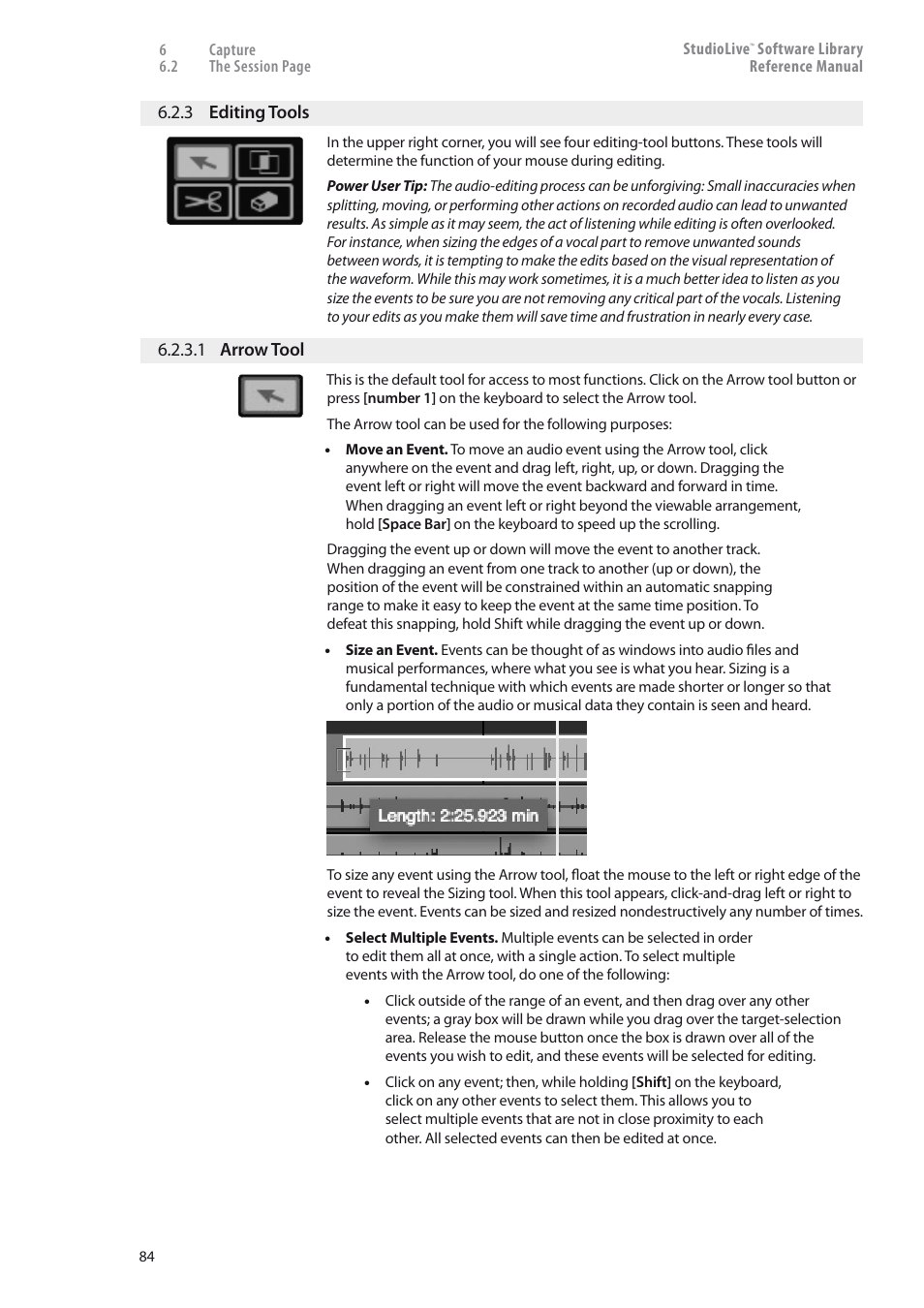 3 editing tools — 84 | PreSonus StudioLive 24.4.2 User Manual | Page 88 / 150