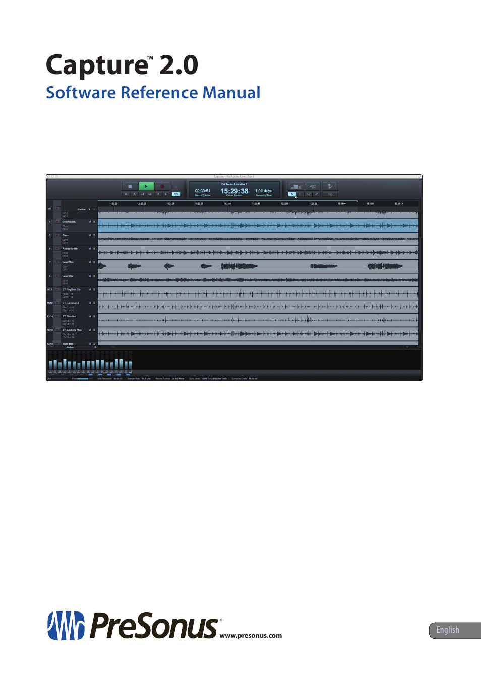 PreSonus StudioLive 16.0.2 User Manual | 38 pages