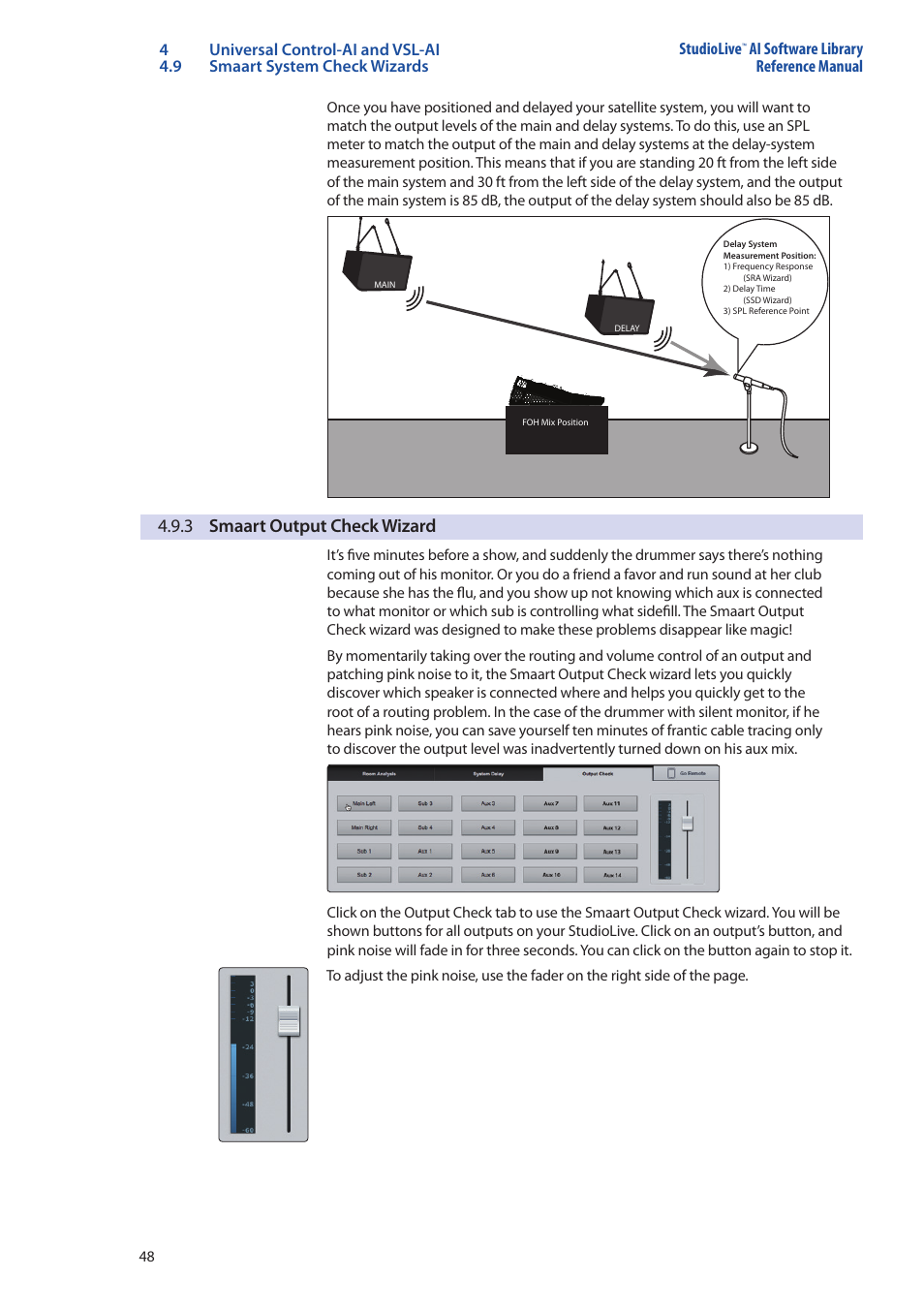 3 smaart output check wizard, 3 smaart output check wizard — 48 | PreSonus StudioLive AI Series User Manual | Page 52 / 120