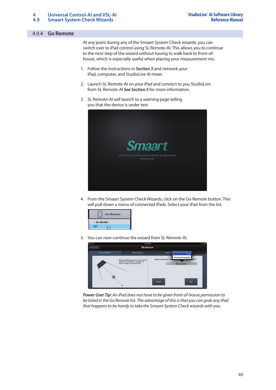 4 go remote, 4 go remote — 49 | PreSonus StudioLive AI Series User Manual | Page 53 / 120