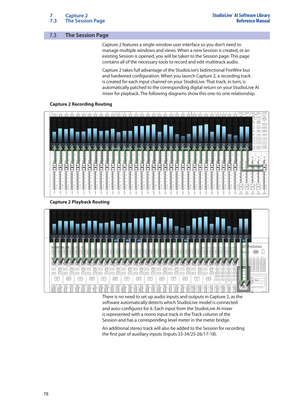 3 the session page | PreSonus StudioLive AI Series User Manual | Page 82 / 120