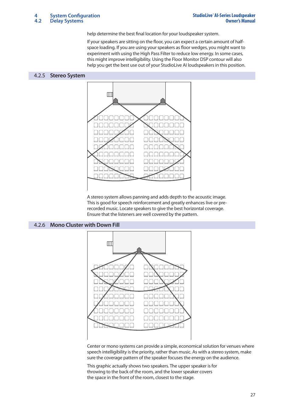 7 lcr systems, 8 monitor systems, 7 lcr systems — 27 | 8 monitor systems — 27 | PreSonus StudioLive 328AI User Manual | Page 31 / 48